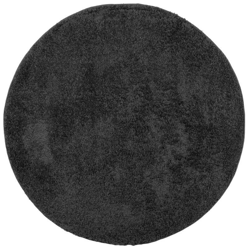 Load image into Gallery viewer, Vidaxl vloerkleed pamplona shaggy hoogpolig modern ø 120 cm antraciet