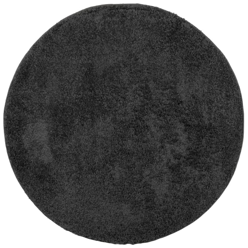 Load image into Gallery viewer, Vidaxl vloerkleed pamplona shaggy hoogpolig modern ø 240 cm antraciet