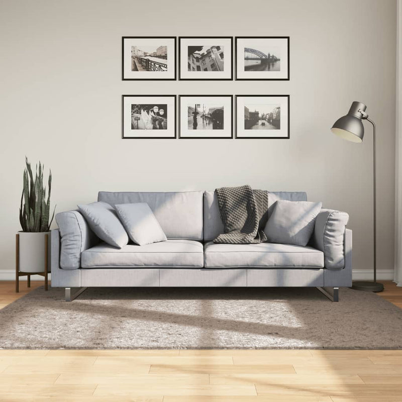 ギャラリービューアに画像をロードする, Vidaxl vloerkleed pamplona shaggy hoogpolig modern 140x200 cm beige