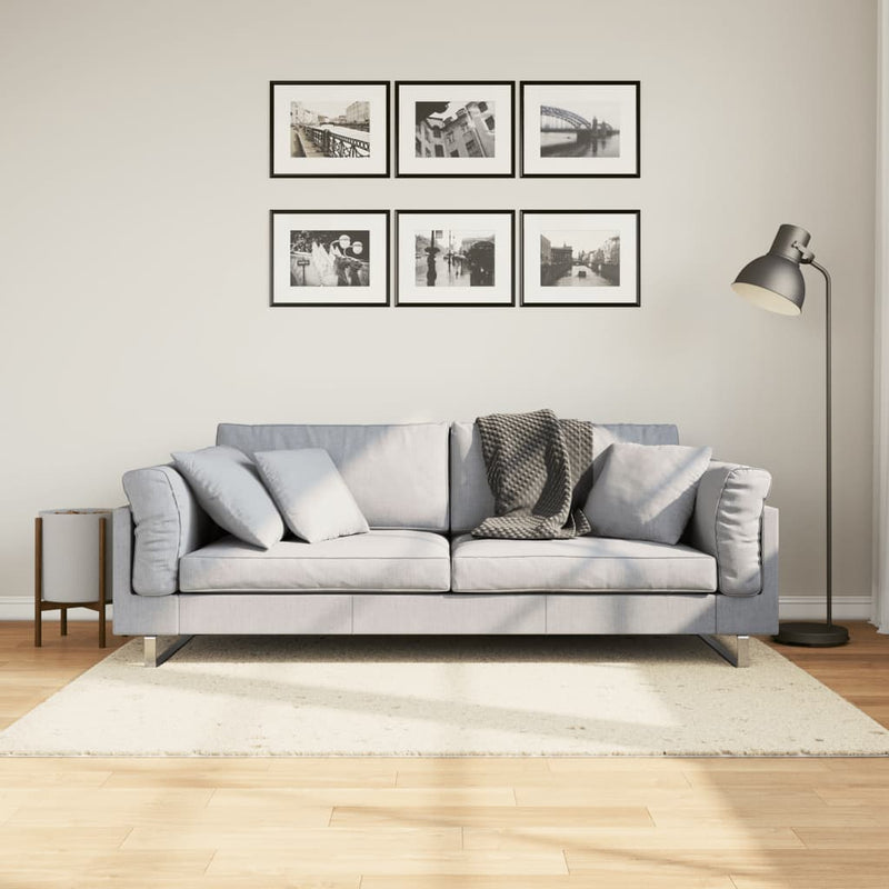 Load image into Gallery viewer, Vidaxl vloerkleed pamplona shaggy hoogpolig modern 120x170 cm crème