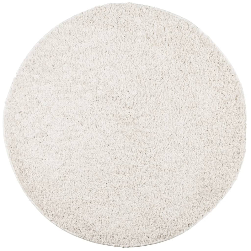 Load image into Gallery viewer, Vidaxl vloerkleed pamplona shaggy hoogpolig modern ø 120 cm crèmekleur