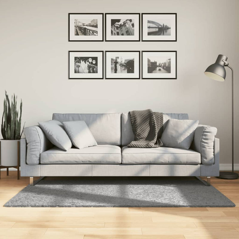 Load image into Gallery viewer, Vidaxl vloerkleed pamplona shaggy hoogpolig modern 80x150 cm grijs