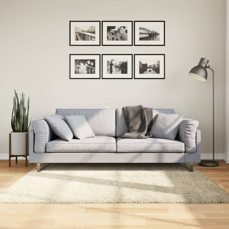 ギャラリービューアに画像をロードする, Vidaxl vloerkleed pamplona shaggy hoogpolig modern 160x160 cm goud