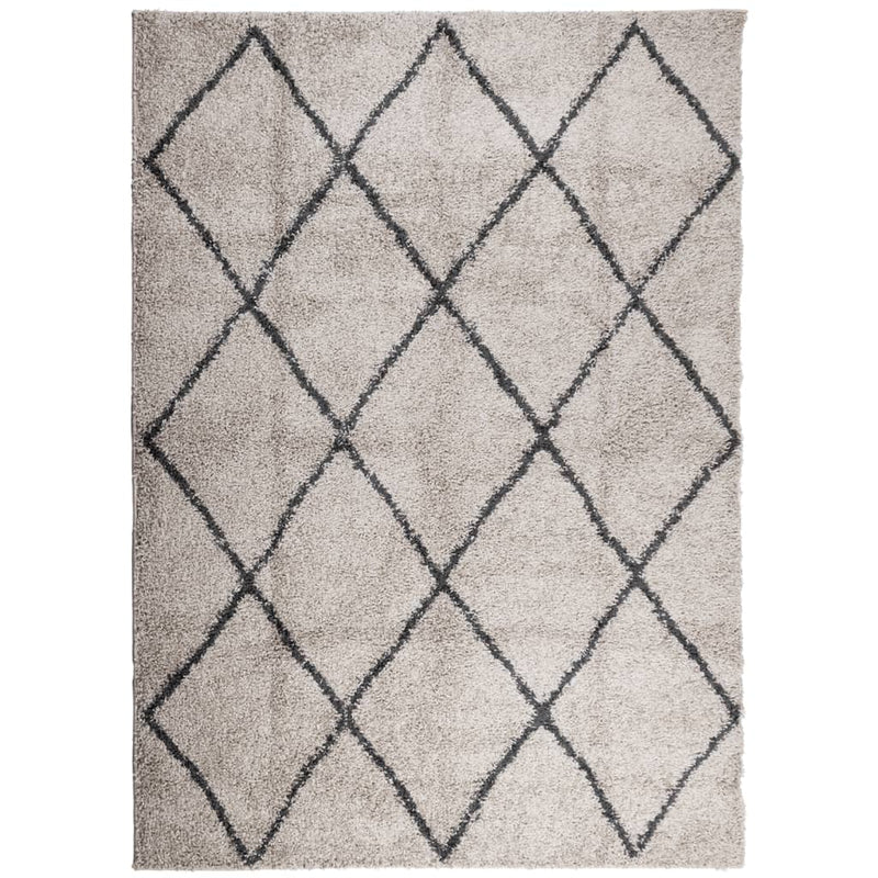 Load image into Gallery viewer, Vidaxl vloerkleed pamplona shaggy hoogpolig 200x280 cm beige antraciet