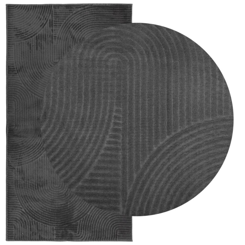 Load image into Gallery viewer, Vidaxl vloerkleed iza laagpolig scandinavisch 80x150 cm antraciet
