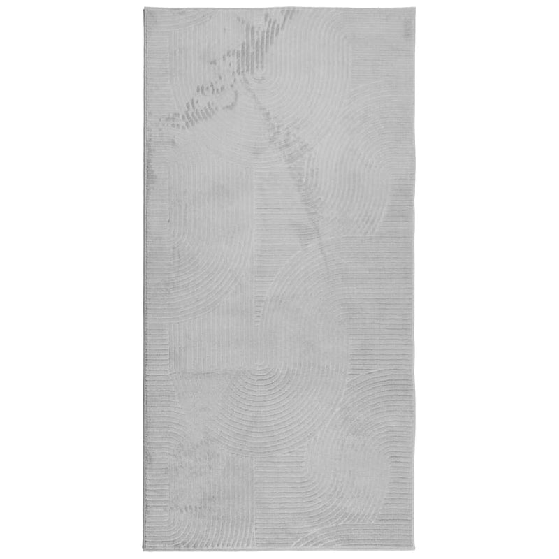 Load image into Gallery viewer, Vidaxl vloerkleed iza laagpolig scandinavisch 100x200 cm grijs