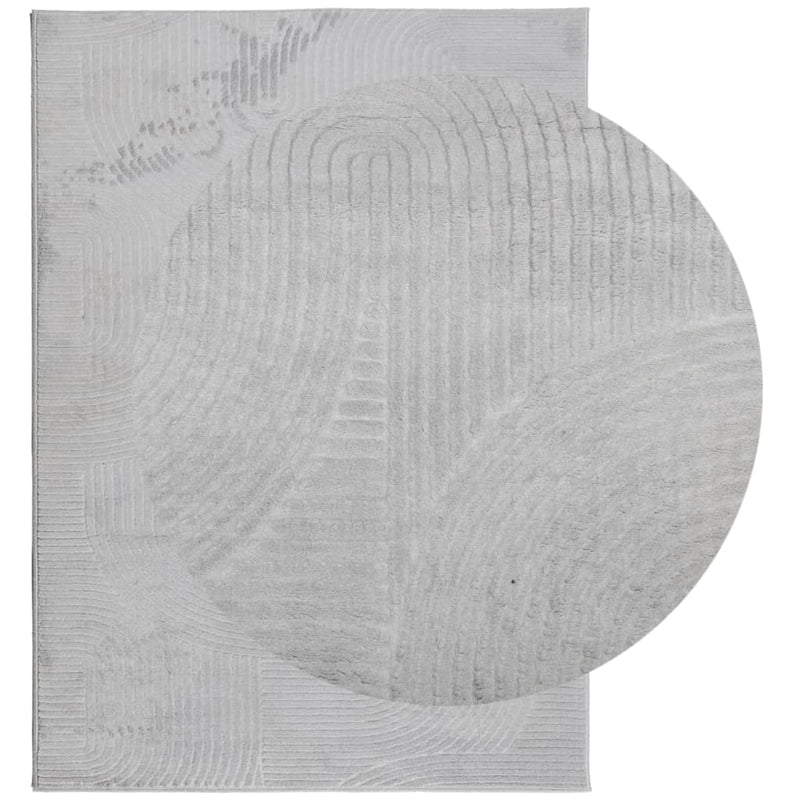 Load image into Gallery viewer, Vidaxl vloerkleed iza laagpolig scandinavisch 200x280 cm grijs