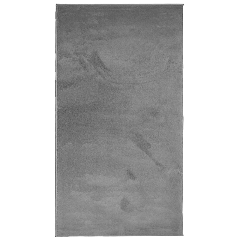 Load image into Gallery viewer, Vidaxl vloerkleed oviedo laagpolig 80x150 cm antracietkleurig