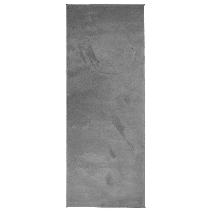 Chargez l'image dans la visionneuse de la galerie, Vidaxl vloerkleed oviedo laagpolig 80x200 cm antracietkleurig