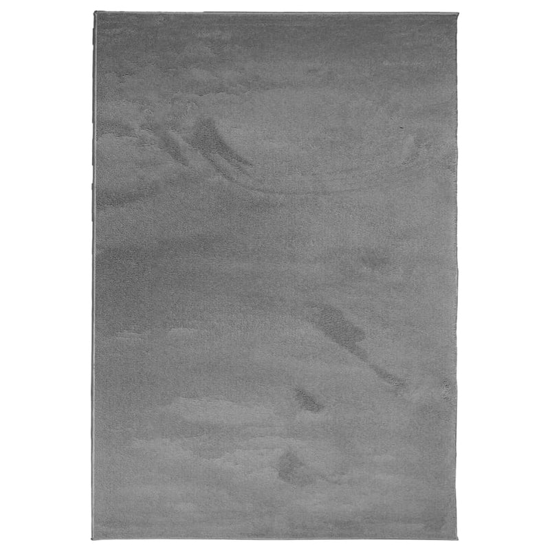 Load image into Gallery viewer, Vidaxl vloerkleed oviedo laagpolig 140x200 cm antracietkleurig