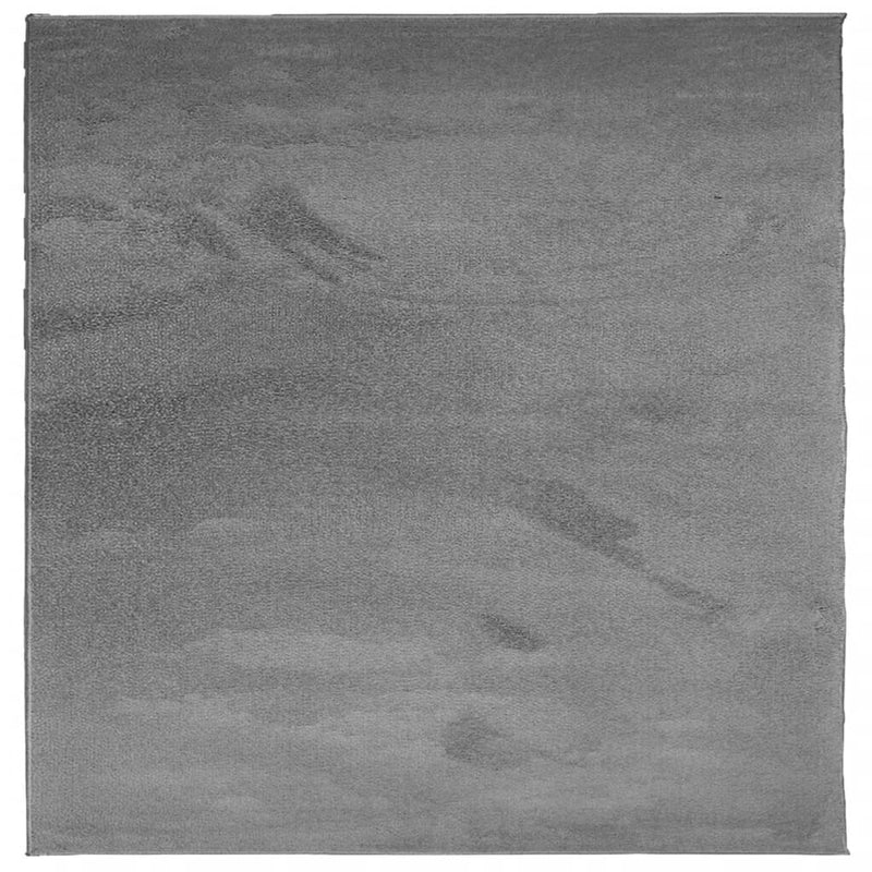 Afbeelding laden in galerijviewer, Vidaxl vloerkleed oviedo laagpolig 200x200 cm antracietkleurig
