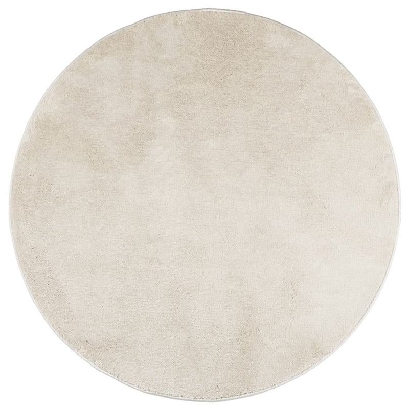 Load image into Gallery viewer, Vidaxl vloerkleed oviedo laagpolig ø 120 cm beige