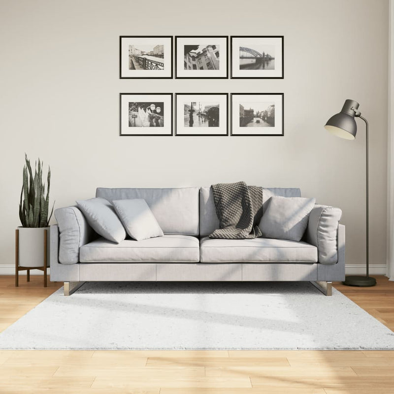 Laden Sie das Bild in Galerie -Viewer, VidaXL Vloerkleed OVIEDO laagpolig 160x160 cm grijs