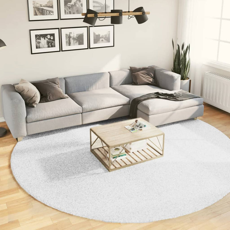 Load image into Gallery viewer, Vidaxl vloerkleed oviedo laagpolig ø 280 cm grijs