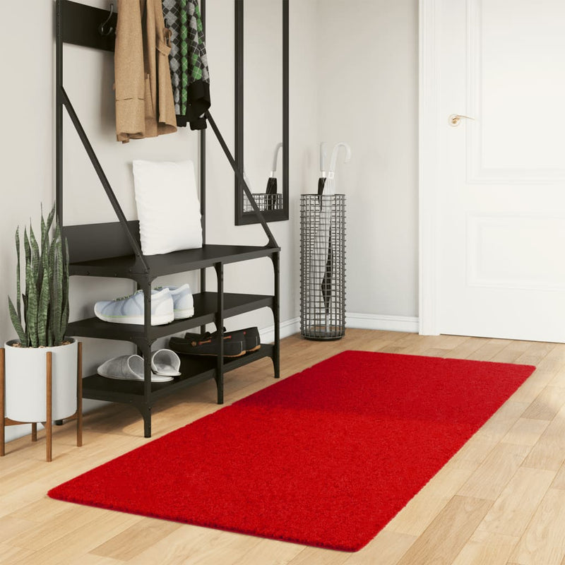 Load image into Gallery viewer, Vidaxl vloerkleed oviedo laagpolig 80x200 cm rood