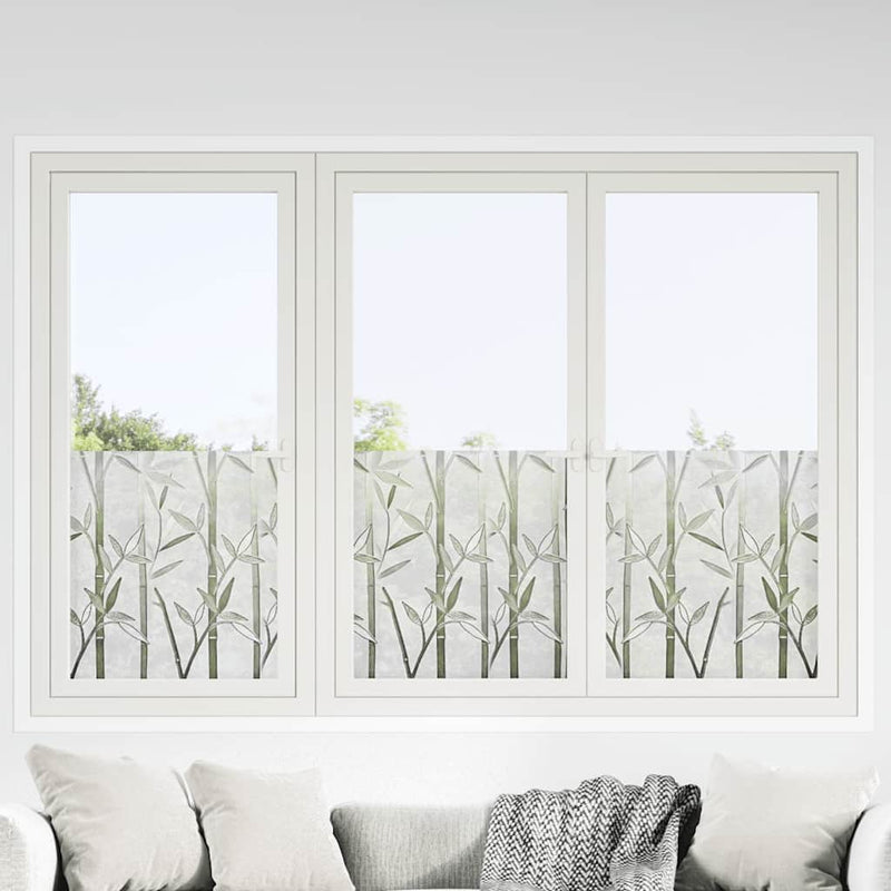 Afbeelding laden in galerijviewer, Vidaxl raamfolies 2 st mat bamboepatroon pvc