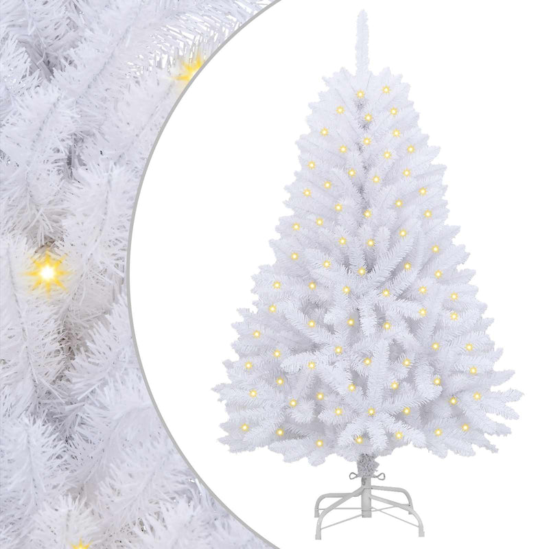 ギャラリービューアに画像をロードする, Vidaxl kunstkerstboom met 150 led wit 150 cm pvc en metaal