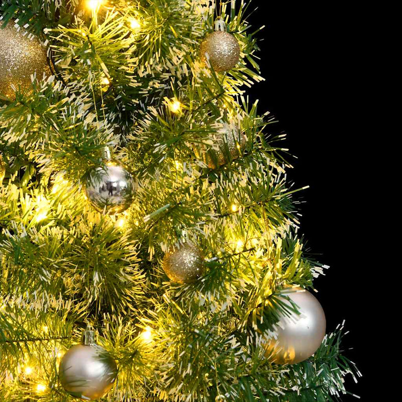 Afbeelding laden in galerijviewer, Vidaxl kunstkerstboom 150 led's kerstballen en sneeuw 150 cm
