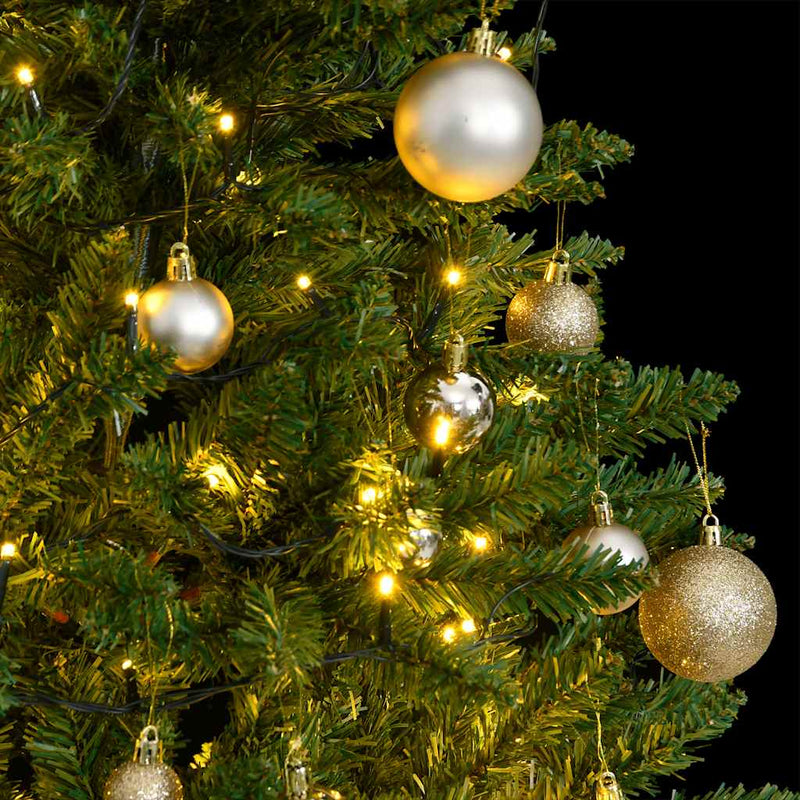 Afbeelding laden in galerijviewer, Vidaxl kunstkerstboom met scharnieren 150 led's en kerstballen 150 cm