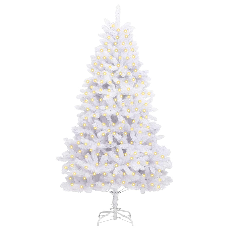 Chargez l'image dans la visionneuse de la galerie, Vidaxl kunstkerstboom met 300 led wit 210 cm pvc en metaal