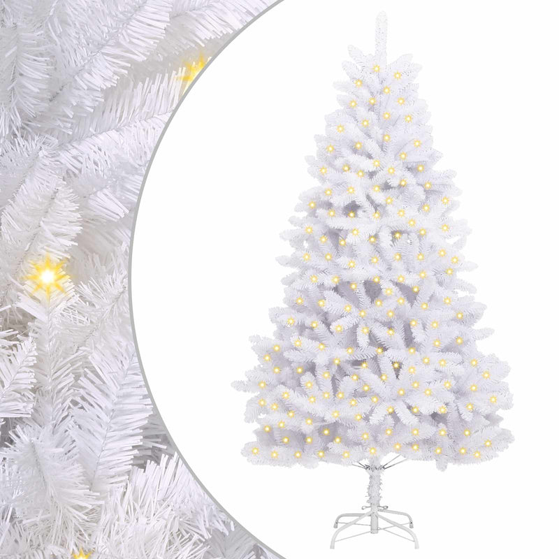 Cargue la imagen en el visor de la galería, Vidaxl kunstkerstboom met 300 led wit 240 cm pvc en metaal