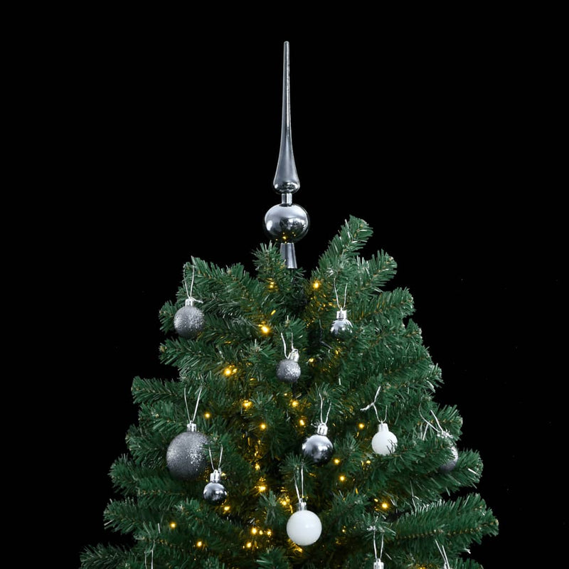 Afbeelding laden in galerijviewer, Vidaxl kunstkerstboom met scharnieren 300 led's en kerstballen 180 cm