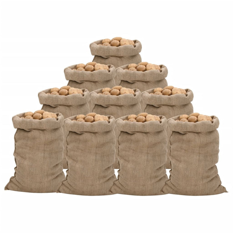 Load image into Gallery viewer, Vidaxl jutezakken 10 stuks 340 g m² 60x105 cm 100% jute