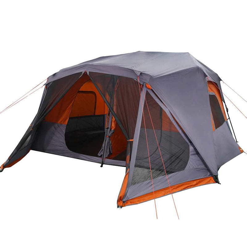 Load image into Gallery viewer, Vidaxl tent 10-persoons waterdicht snelontgrendeling grijs en oranje