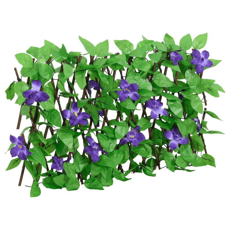 Load image into Gallery viewer, Vidaxl kunstplant klimop op latwerk uittrekbaar 180x20 cm groen