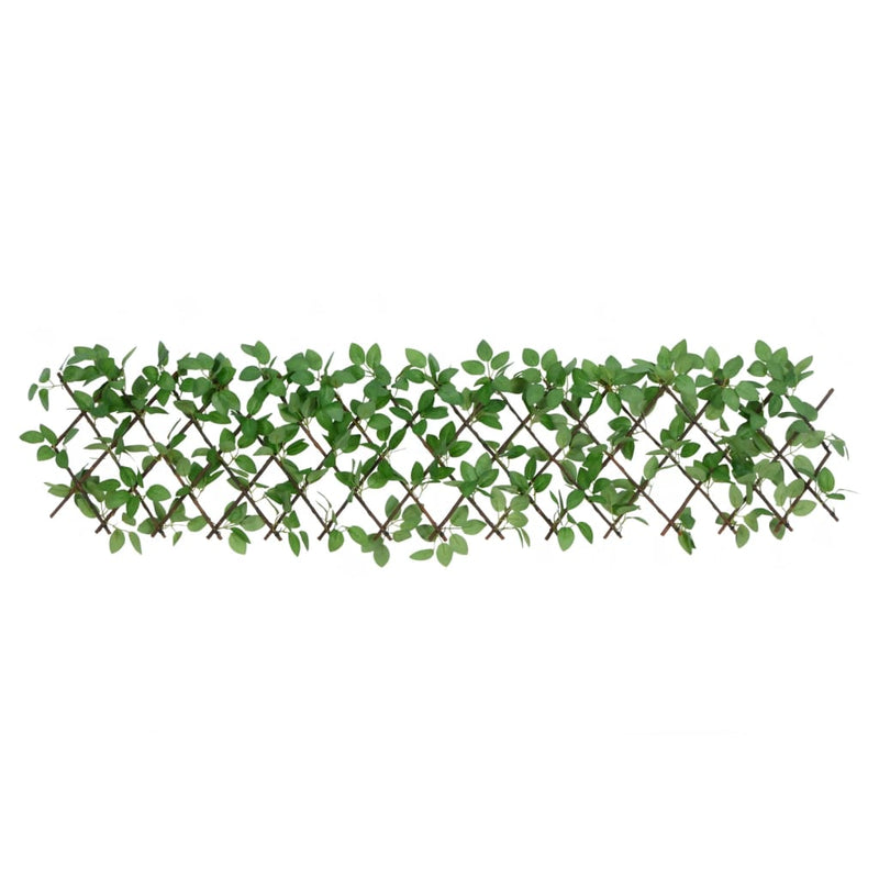 Chargez l'image dans la visionneuse de la galerie, Vidaxl kunstplant klimop op latwerk uittrekbaar 180x30 cm groen