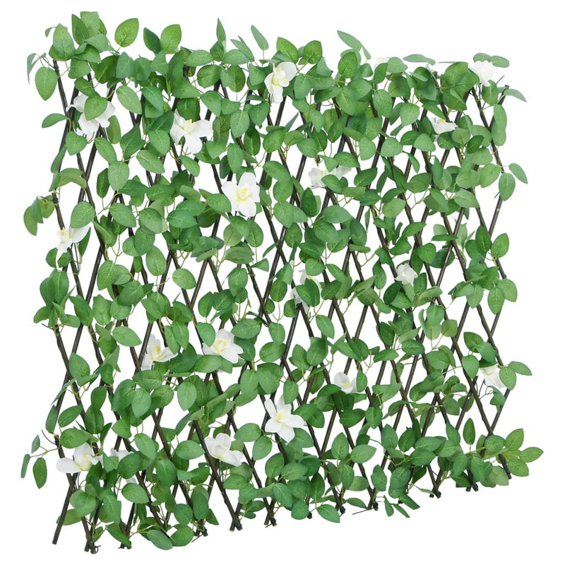 Load image into Gallery viewer, Vidaxl kunstplant klimop op latwerk uittrekbaar 186x30 cm groen