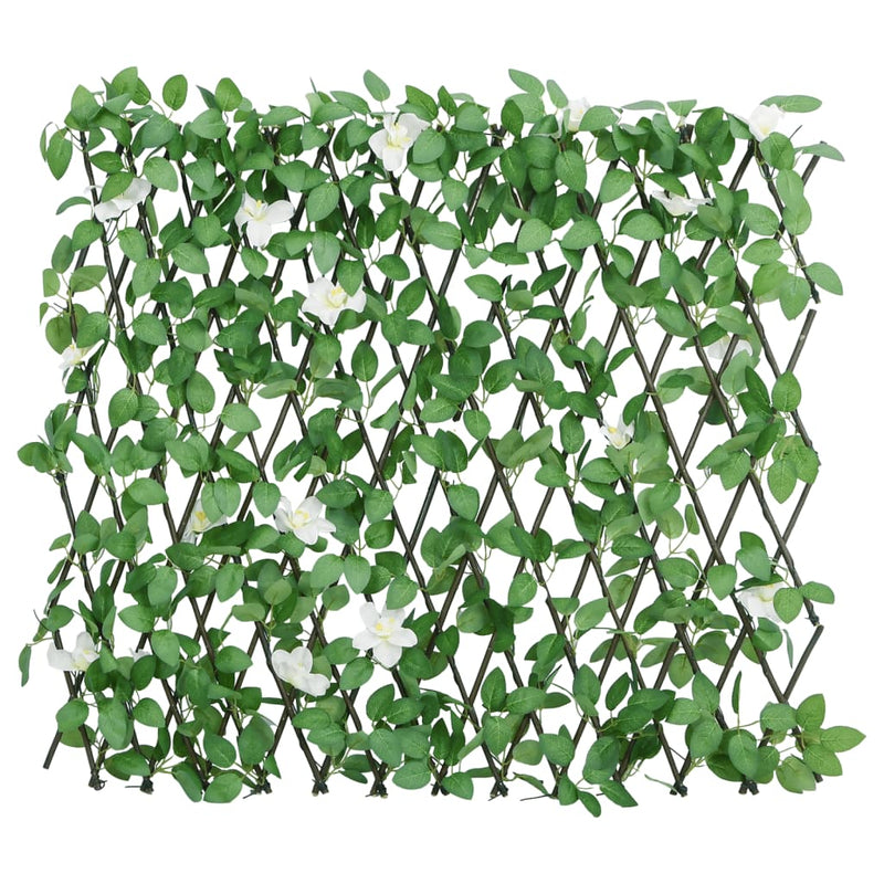 Load image into Gallery viewer, Vidaxl kunstplant klimop op latwerk uittrekbaar 186x30 cm groen