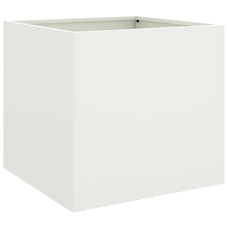 Load image into Gallery viewer, Vidaxl plantenbak 42x40x39 cm staal wit