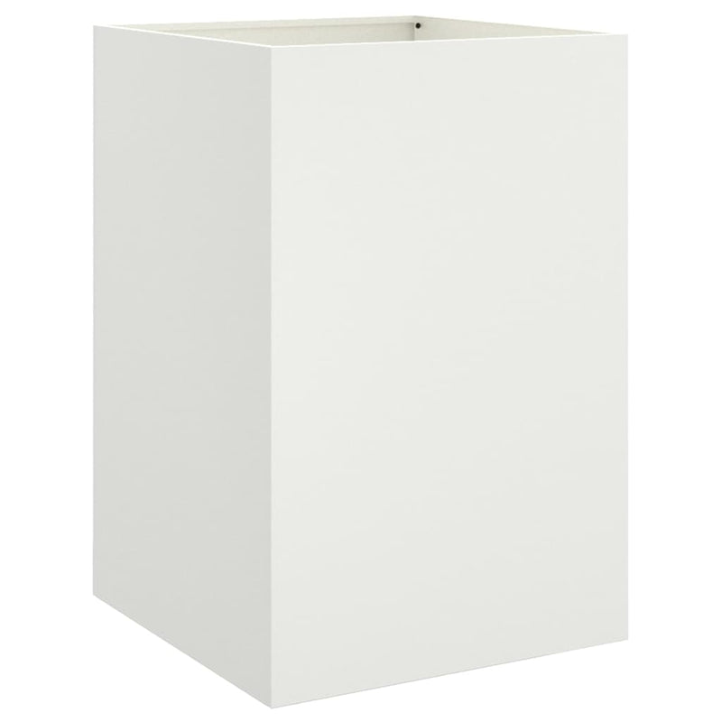 Load image into Gallery viewer, Vidaxl plantenbak 52x48x75 cm staal wit