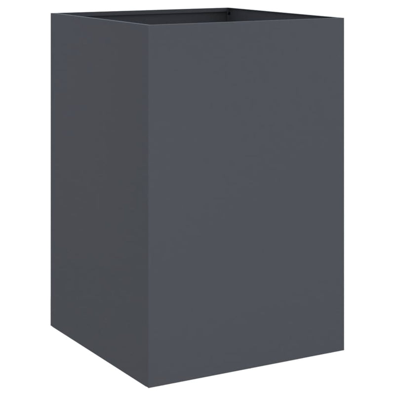 Load image into Gallery viewer, Vidaxl plantenbak 52x48x75 cm staal antracietkleurig