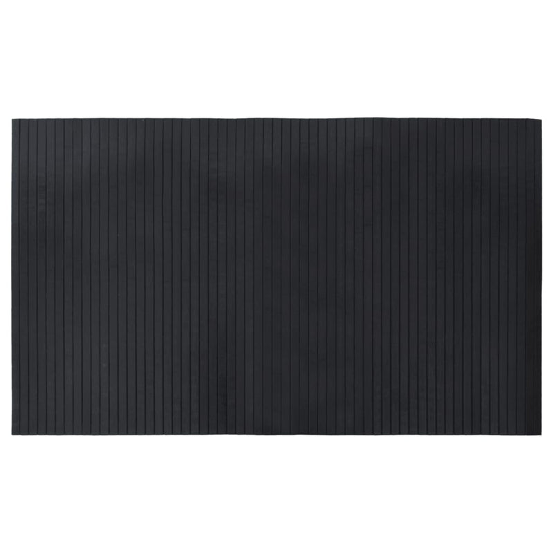 Cargue la imagen en el visor de la galería, Vidaxl vloerkleed rechthoekig 60x100 cm bamboe zwart
