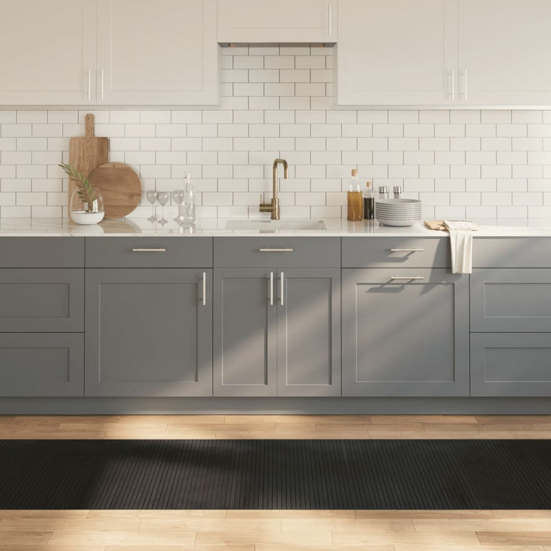 Load image into Gallery viewer, Vidaxl vloerkleed rechthoekig 70x500 cm bamboe zwart