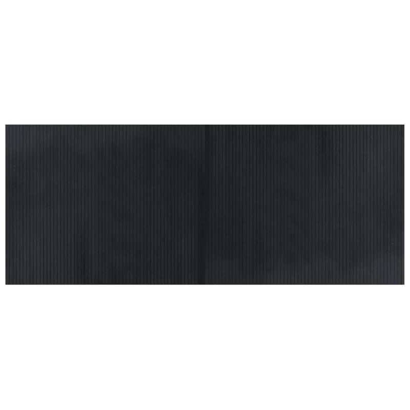 Cargue la imagen en el visor de la galería, Vidaxl vloerkleed rechthoekig 80x200 cm bamboe zwart