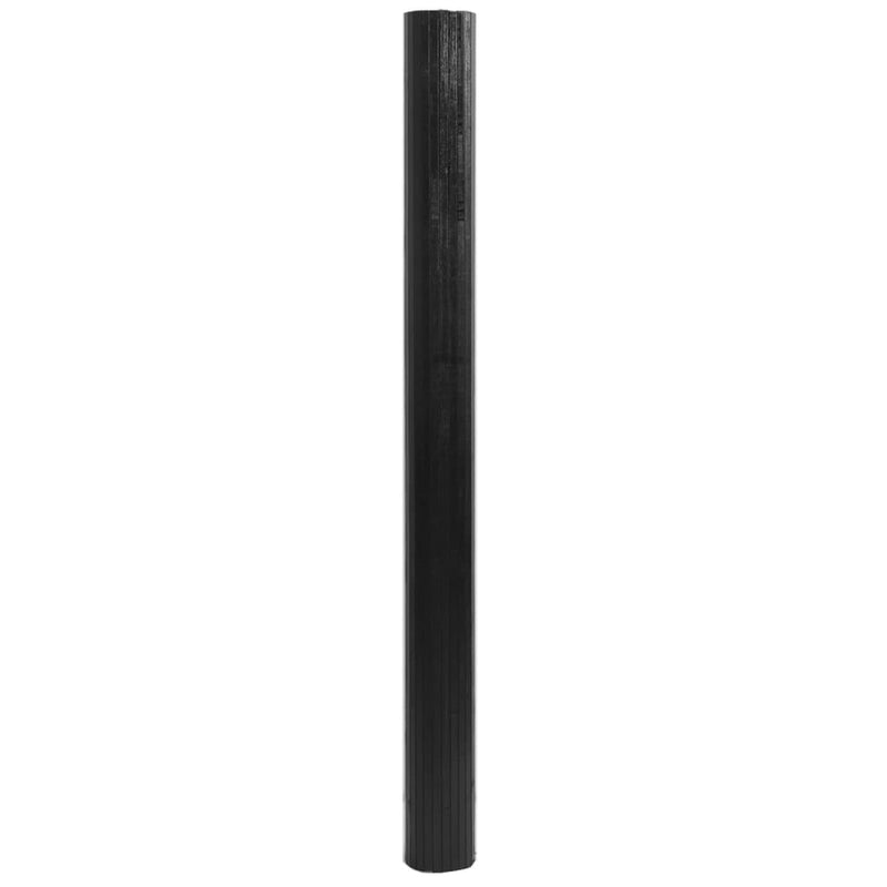 Cargue la imagen en el visor de la galería, Vidaxl vloerkleed rechthoekig 80x200 cm bamboe zwart