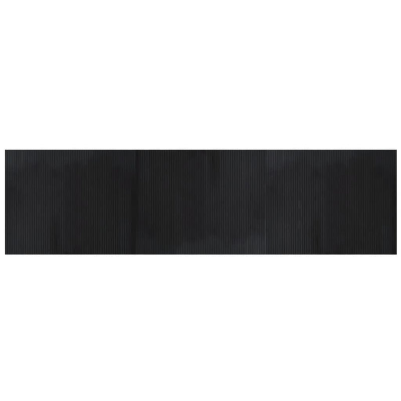 Load image into Gallery viewer, Vidaxl vloerkleed rechthoekig 80x300 cm bamboe zwart