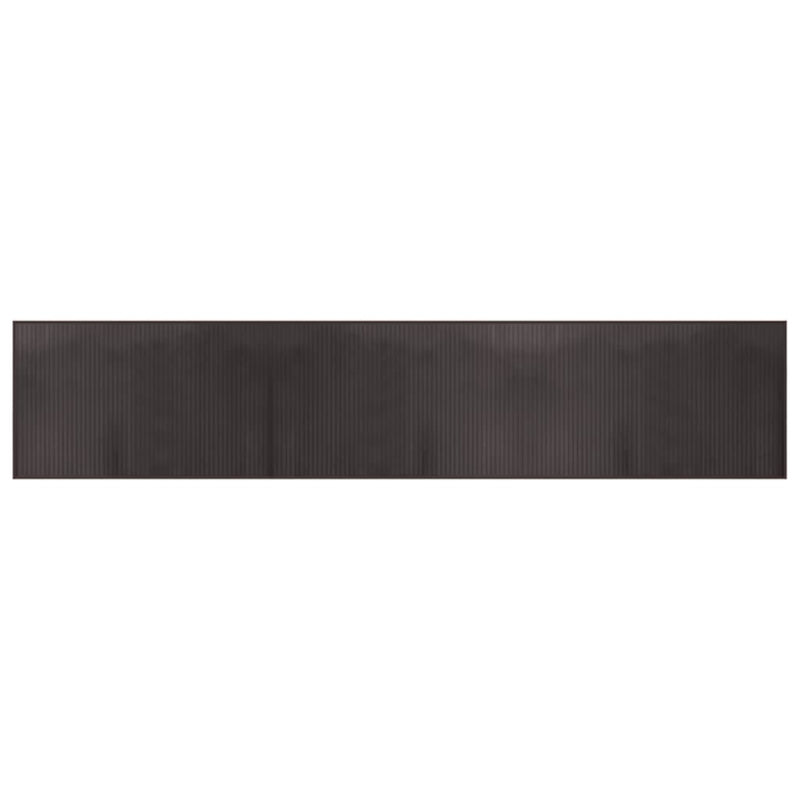 Cargue la imagen en el visor de la galería, Vidaxl vloerkleed rechthoekig 60x300 cm bamboe donkerbruin
