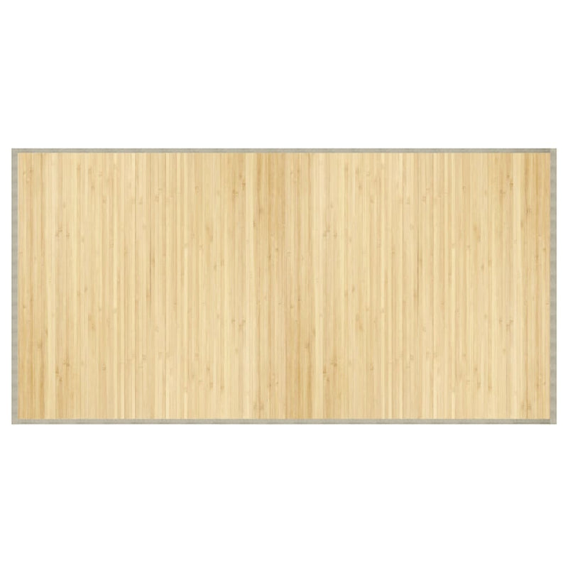 Load image into Gallery viewer, Vidaxl vloerkleed rechthoekig 100x200 cm bamboe lichtnaturel