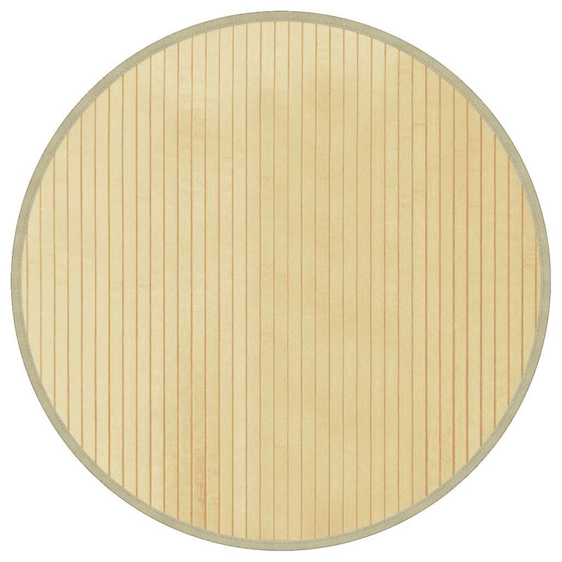Load image into Gallery viewer, Vidaxl vloerkleed rond 60 cm bamboe lichtnaturel
