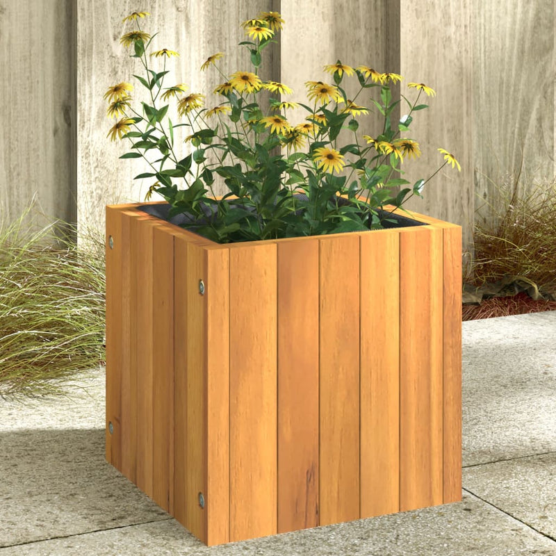 Load image into Gallery viewer, Vidaxl plantenbak 25x25x25 cm massief acaciahout