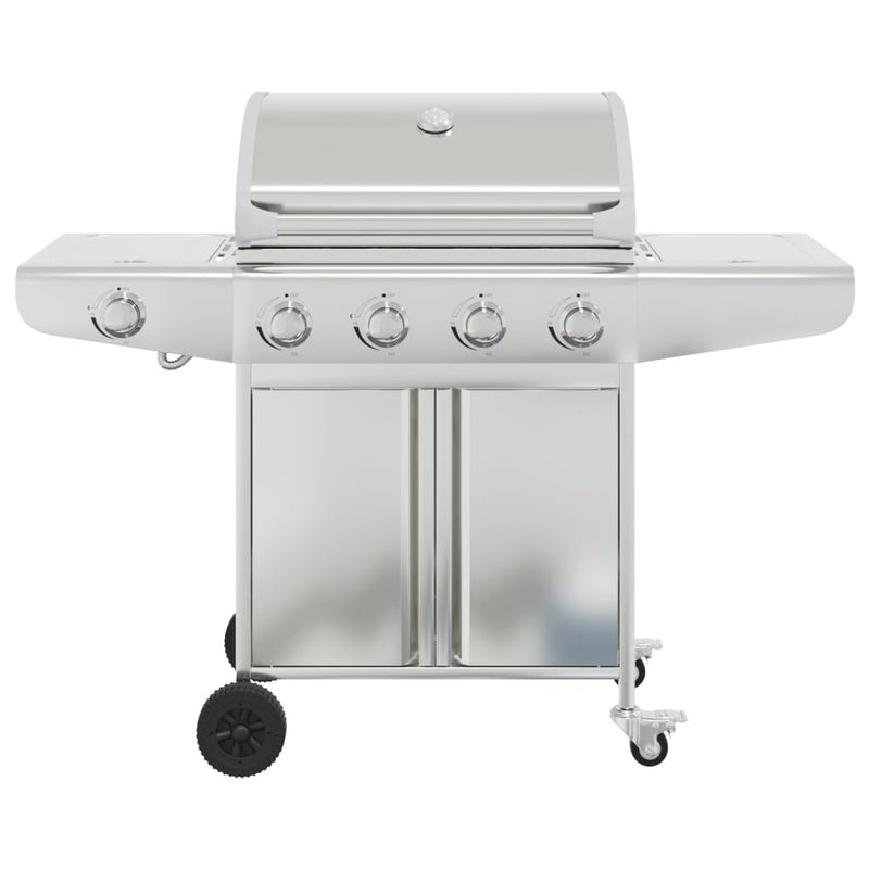 Load image into Gallery viewer, VidaXL Gasbarbecue met 5 branders roestvrij staal zilverkleurig