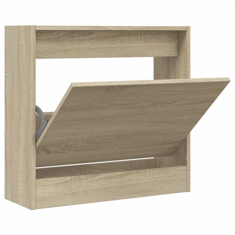 Load image into Gallery viewer, Vidaxl schoenenkast 60x21x57 cm bewerkt hout sonoma eikenkleurig