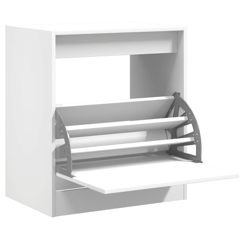 Load image into Gallery viewer, Vidaxl schoenenkast 60x42x69 cm bewerkt hout wit