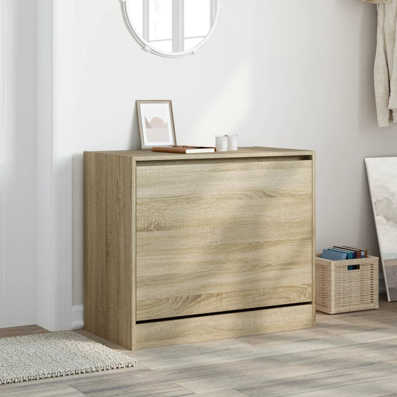 Load image into Gallery viewer, Vidaxl schoenenkast 80x42x69 cm bewerkt hout sonoma eikenkleurig