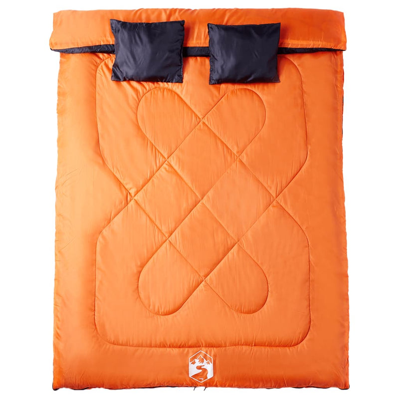 Laden Sie das Bild in Galerie -Viewer, Vidaxl slaapzak dubbel met kussens voor volwassenen 3-4 seizoenen