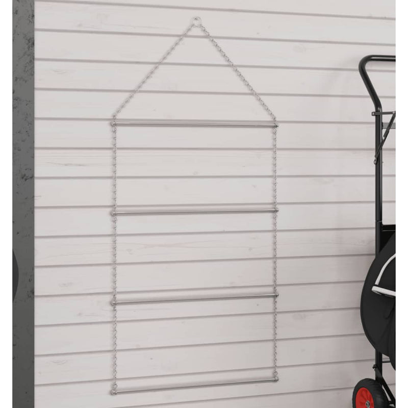 Load image into Gallery viewer, Vidaxl zadeldekrek roestvrij staal zilverkleurig